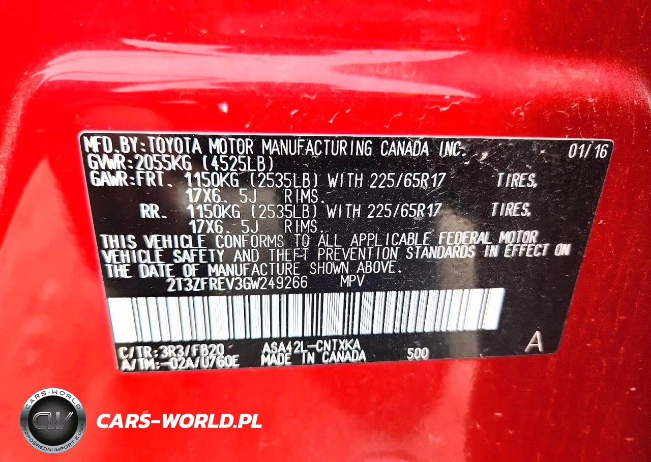 2016 Toyota Rav4 Le VIN:2T3ZFREV3GW249266 - 14