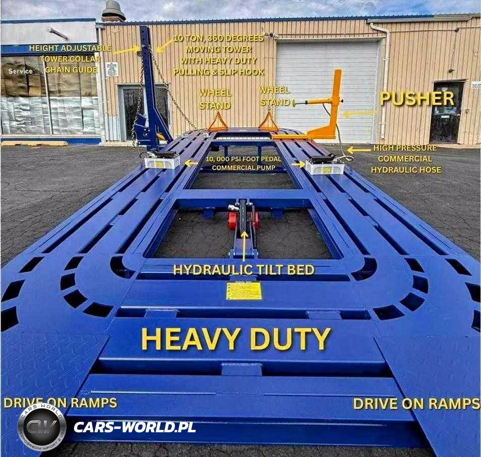 2026 Drive On Tilt Bed Frame Machine + Pusher – zdjęcie 1 z 10