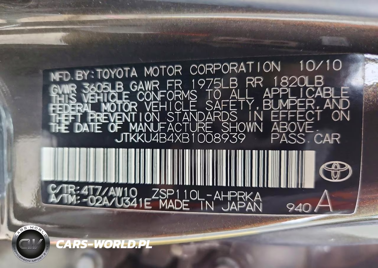 2011 Scion Xd Release Series 3.0 VIN:JTKKU4B4XB1008939 - 12