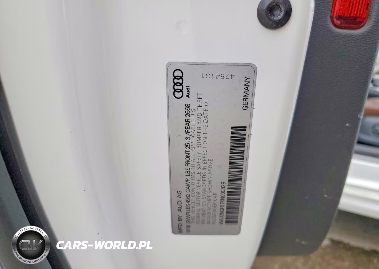 2019 Audi A5 Prestige VIN:WAU2NGF57KN000828 - 12