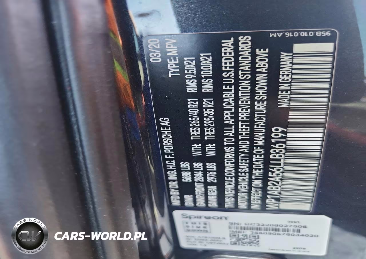 2020 Porsche Macan S VIN:WP1AB2A56LLB36199 - 13