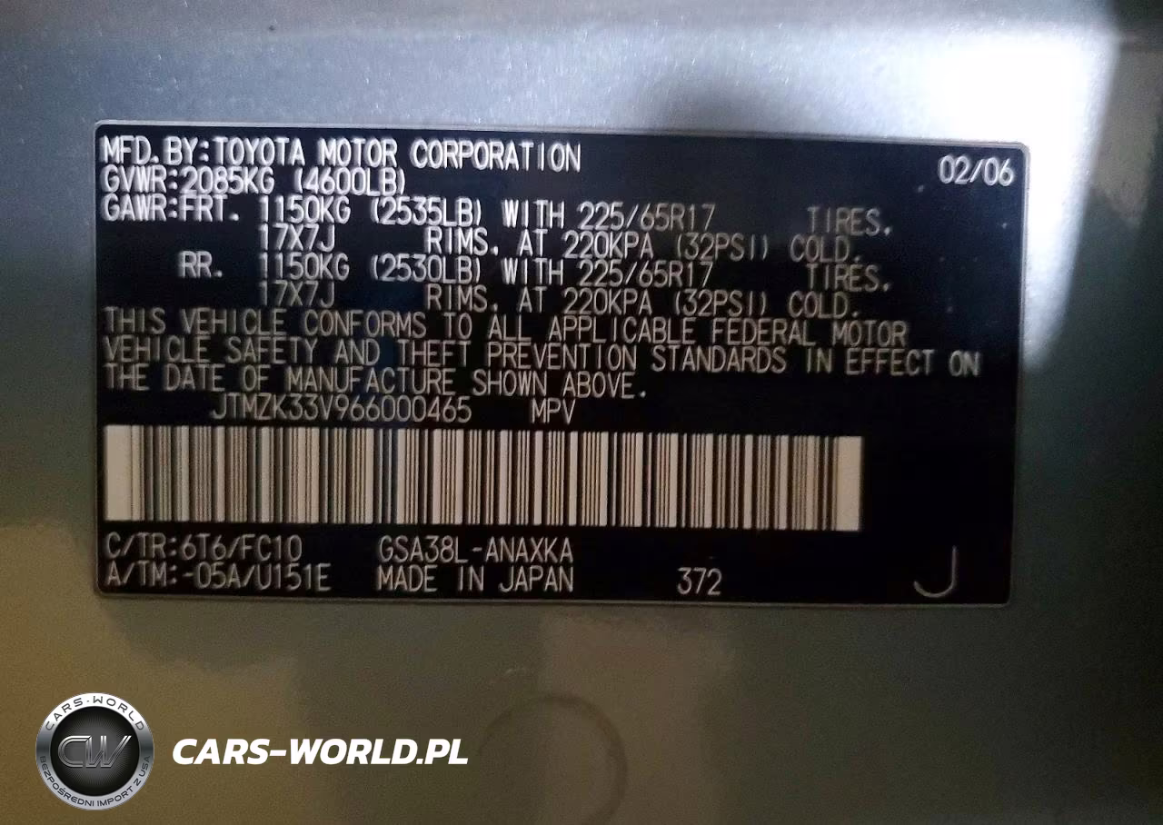 2006 Toyota Rav4 Base VIN:JTMZK33V966000465 - 13