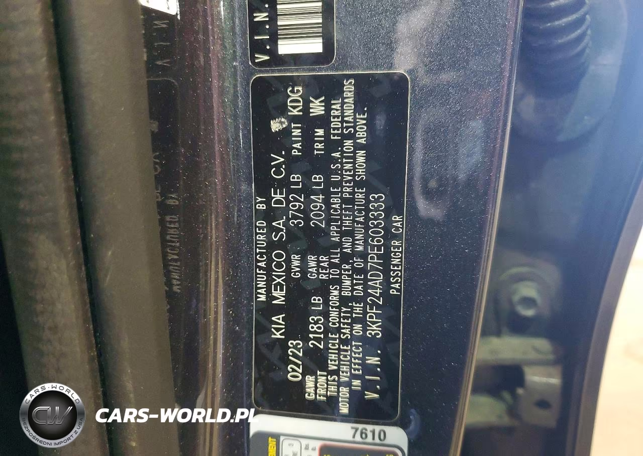 2023 Kia Forte Lxs VIN:3KPF24AD7PE603333 - 12