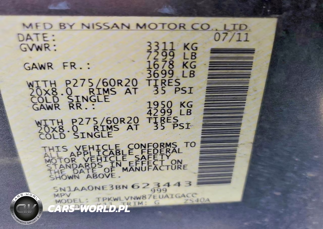 2011 Nissan Armada Platinum VIN:5N1AA0NE3BN623443 - 14