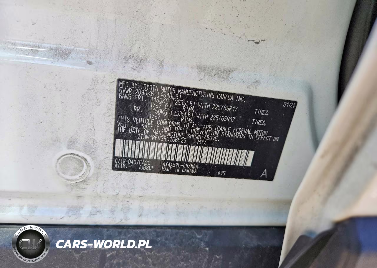 2024 Toyota Rav4 Xle VIN:2T3W1RFV3RC266525 - 14