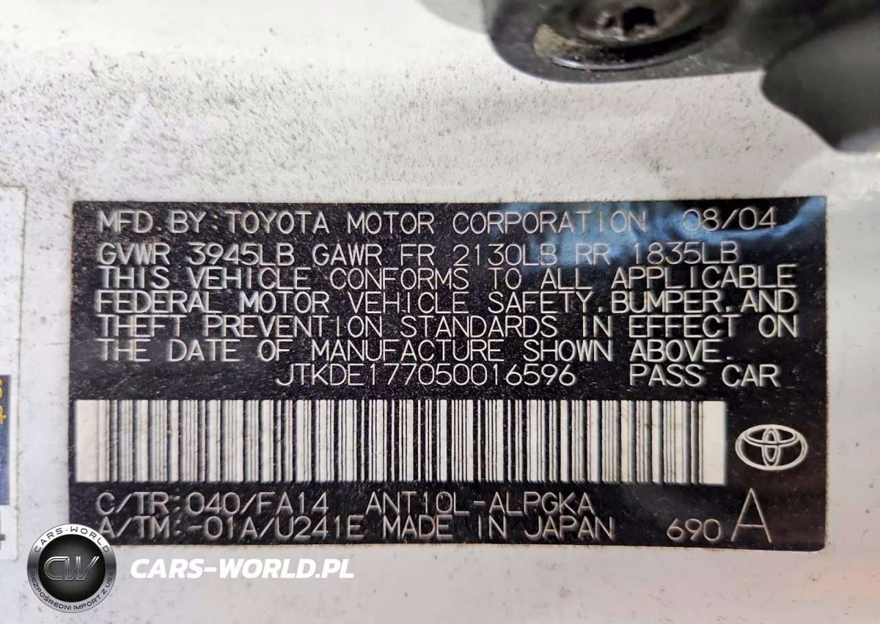 2005 Scion Tc Base VIN:JTKDE177050016596 - 12