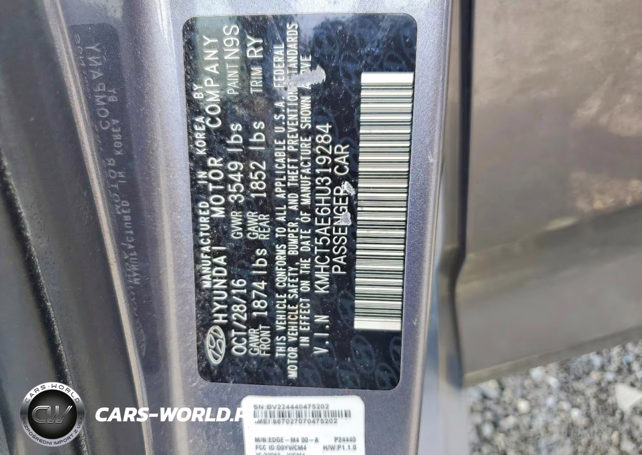 2017 Hyundai Accent Se VIN:KMHCT5AE6HU319284 - 12