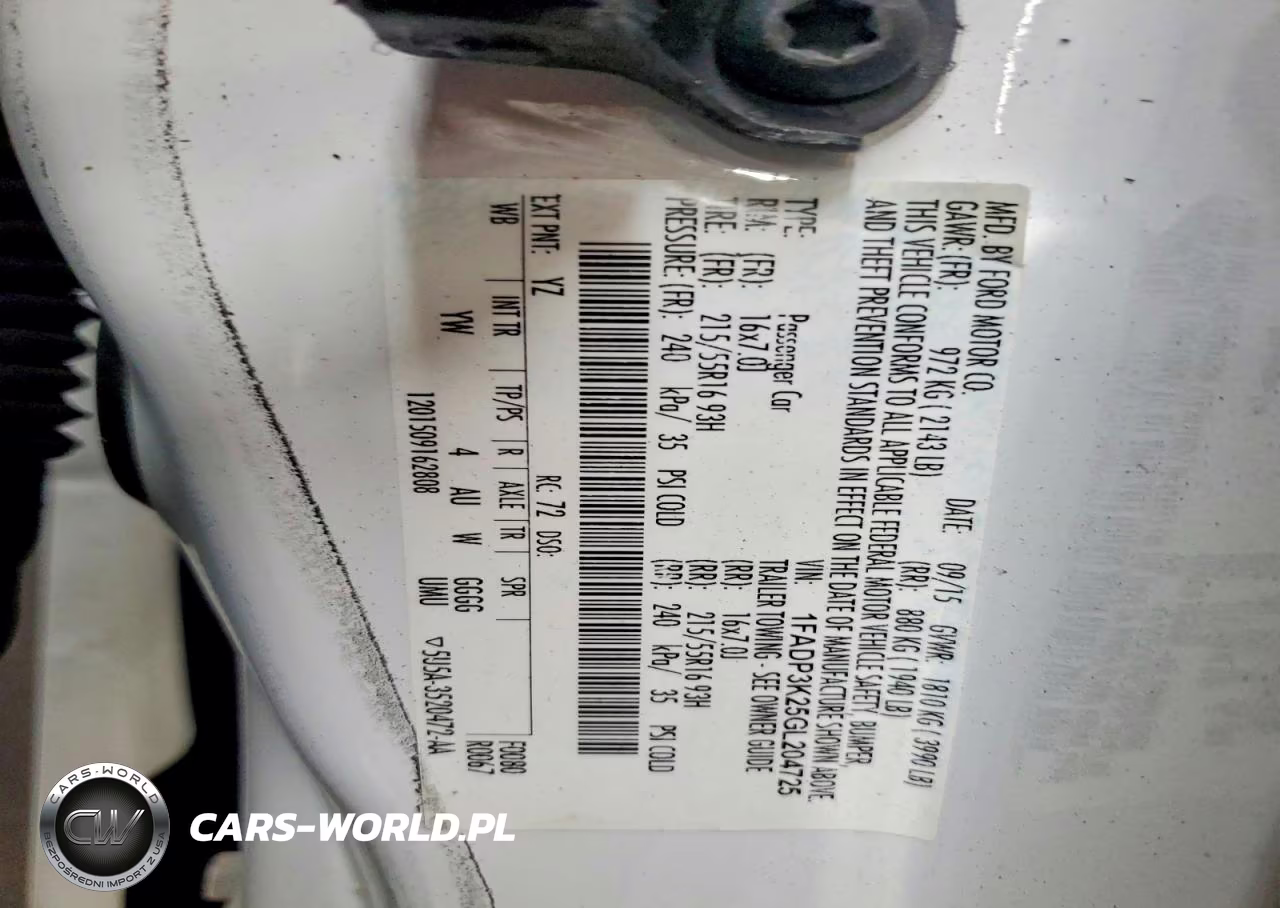 2016 Ford Focus Se VIN:1FADP3K25GL204725 - 12