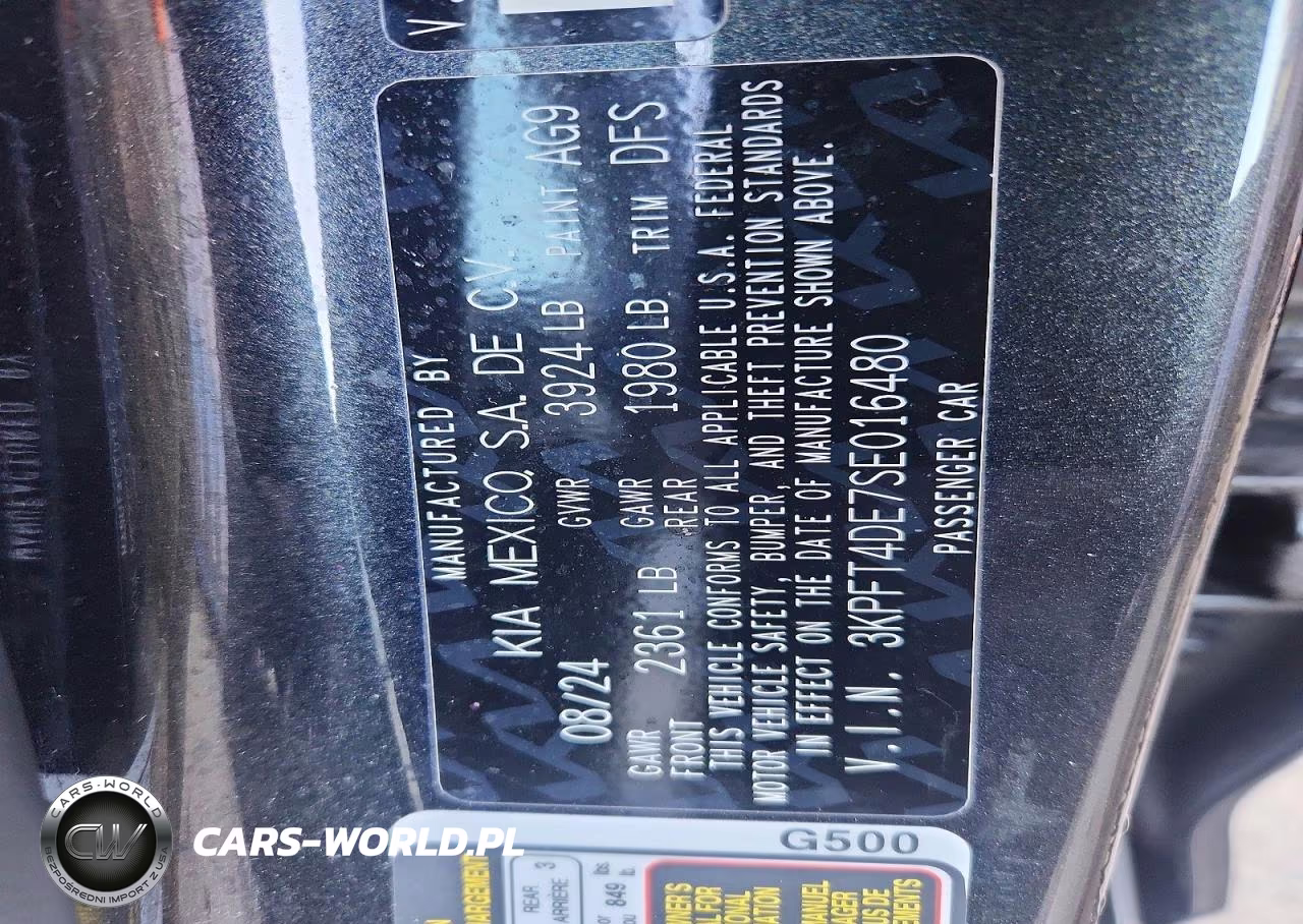 2025 Kia K4 Lxs VIN:3KPFT4DE7SE016480 - 12