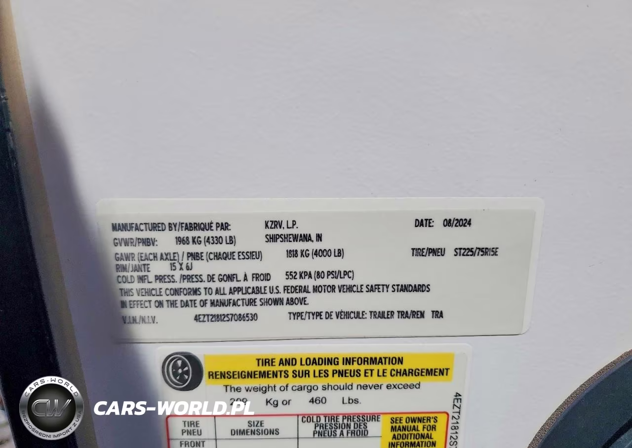2025 Kz Rv Sonic Camper VIN:4EZT21812S7086530 - 10