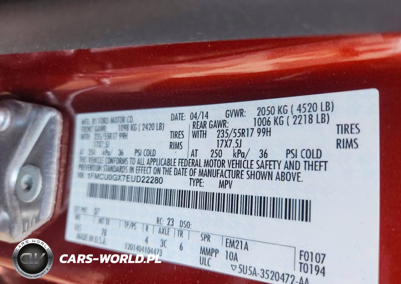 2014 Ford Escape Se VIN:1FMCU0GX7EUD22280 - 13