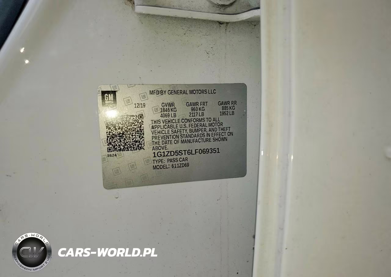2020 Chevrolet Malibu Lt VIN:1G1ZD5ST6LF069351 - 12