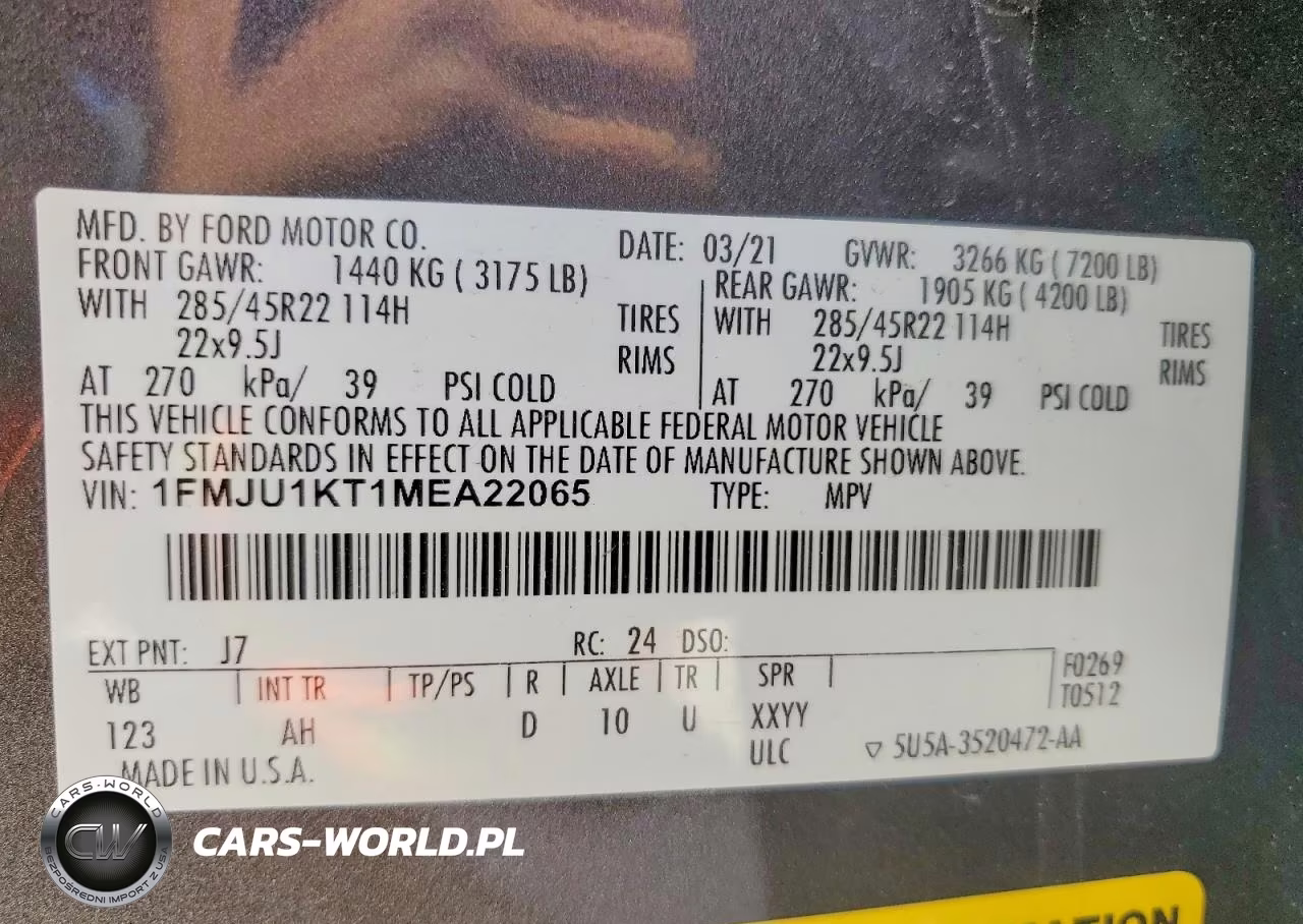 2021 Ford Expedition Limited VIN:1FMJU1KT1MEA22065 - 13