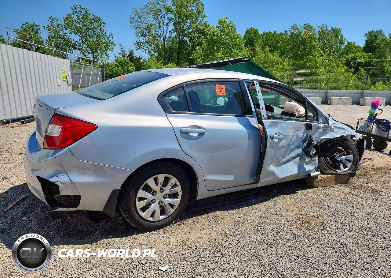 2012 Honda Civic Lx VIN:19XFB2F54CE080014 - 3