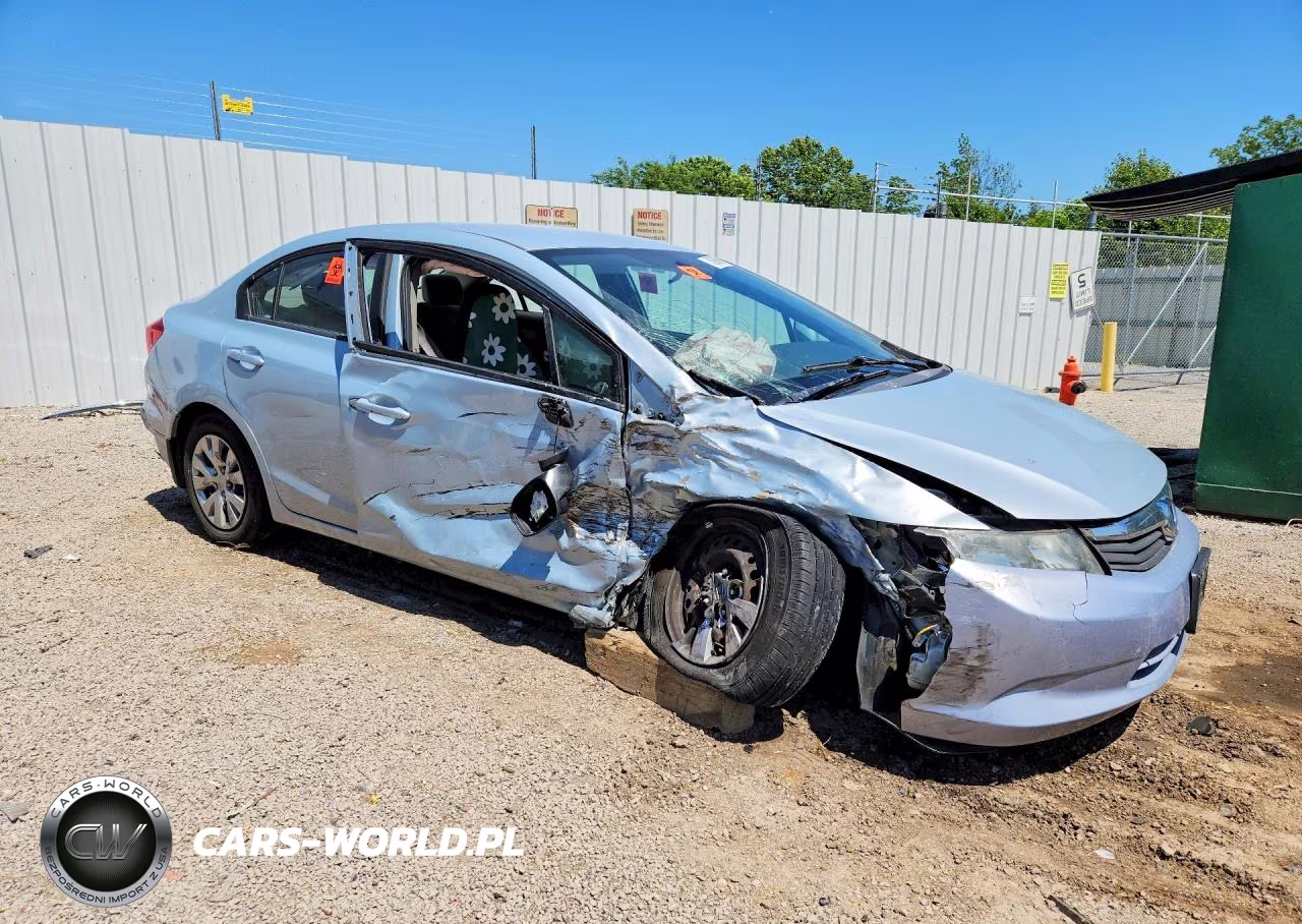 2012 Honda Civic Lx VIN:19XFB2F54CE080014 - 4