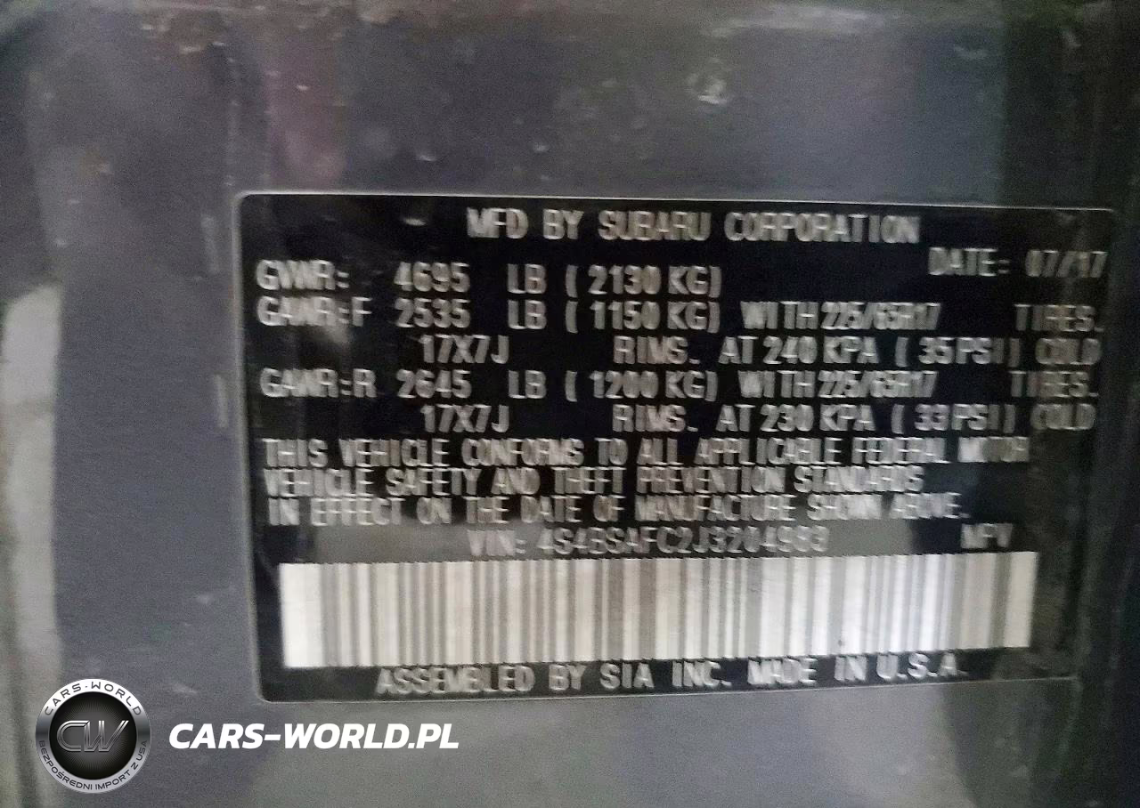 2018 Subaru Outback 2.5I Premium VIN:4S4BSAFC2J3204983 - 13