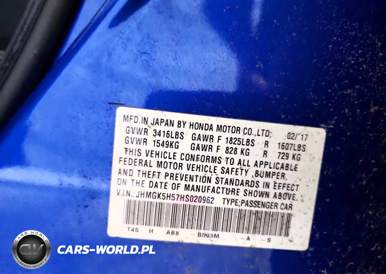 2017 Honda Fit Lx VIN:JHMGK5H57HS020962 - 12
