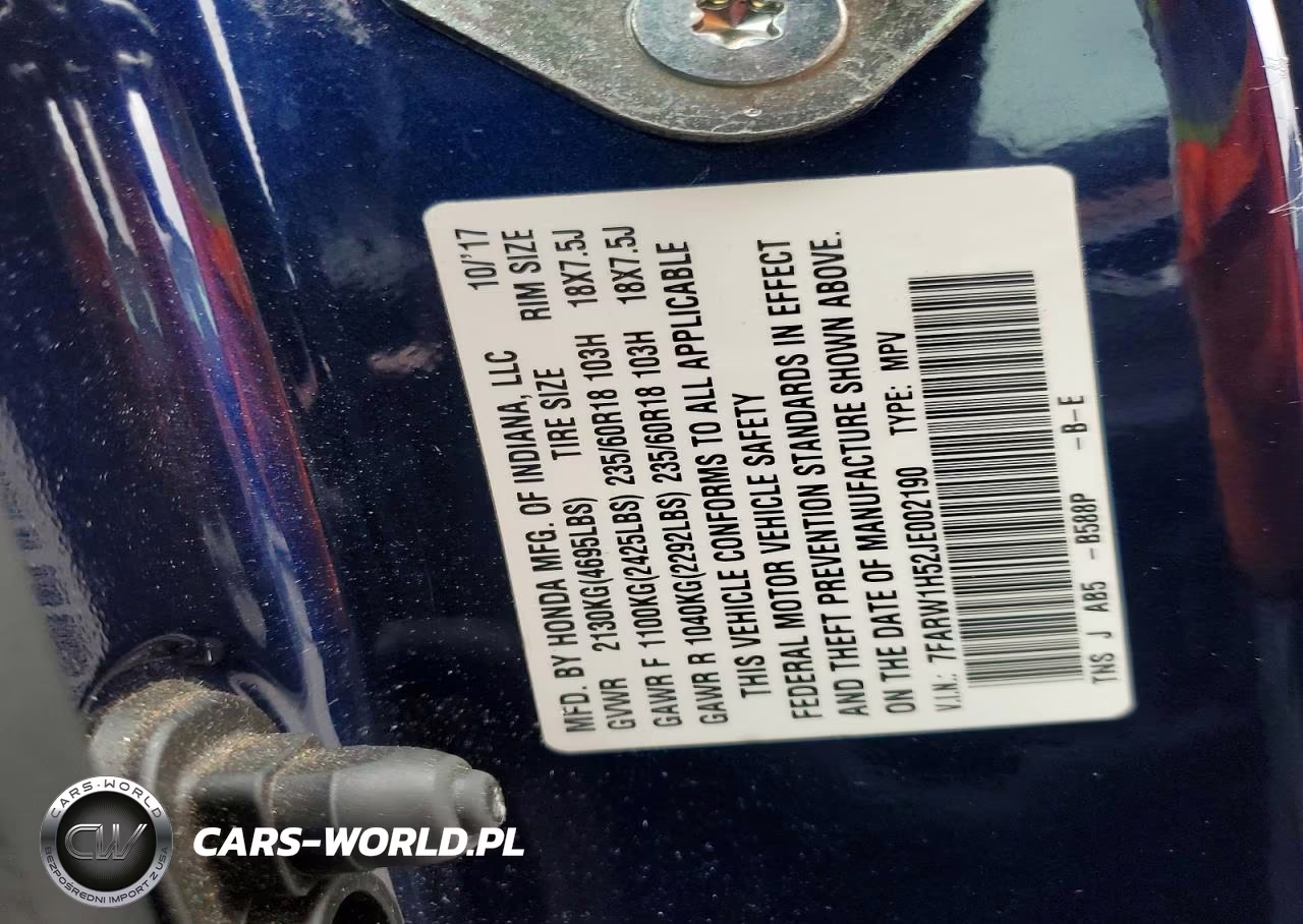2018 Honda Cr-V Ex VIN:7FARW1H52JE002190 - 12
