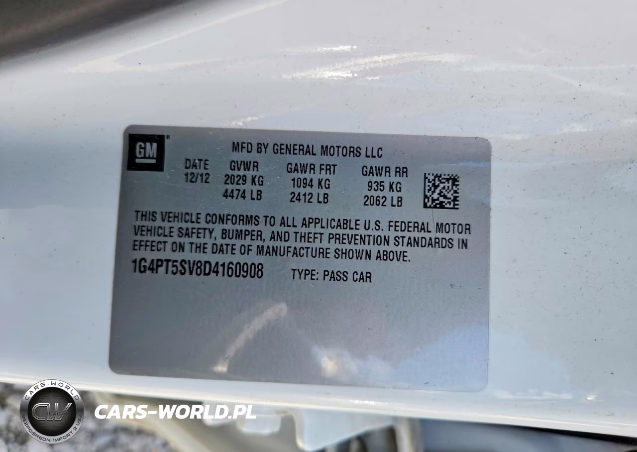 2013 Buick Verano Premium VIN:1G4PT5SV8D4160908 - 12