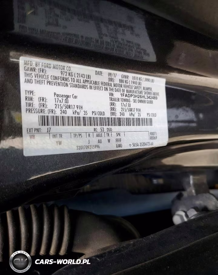 2017 Ford Focus VIN:1FADP3H26HL342489 - 12