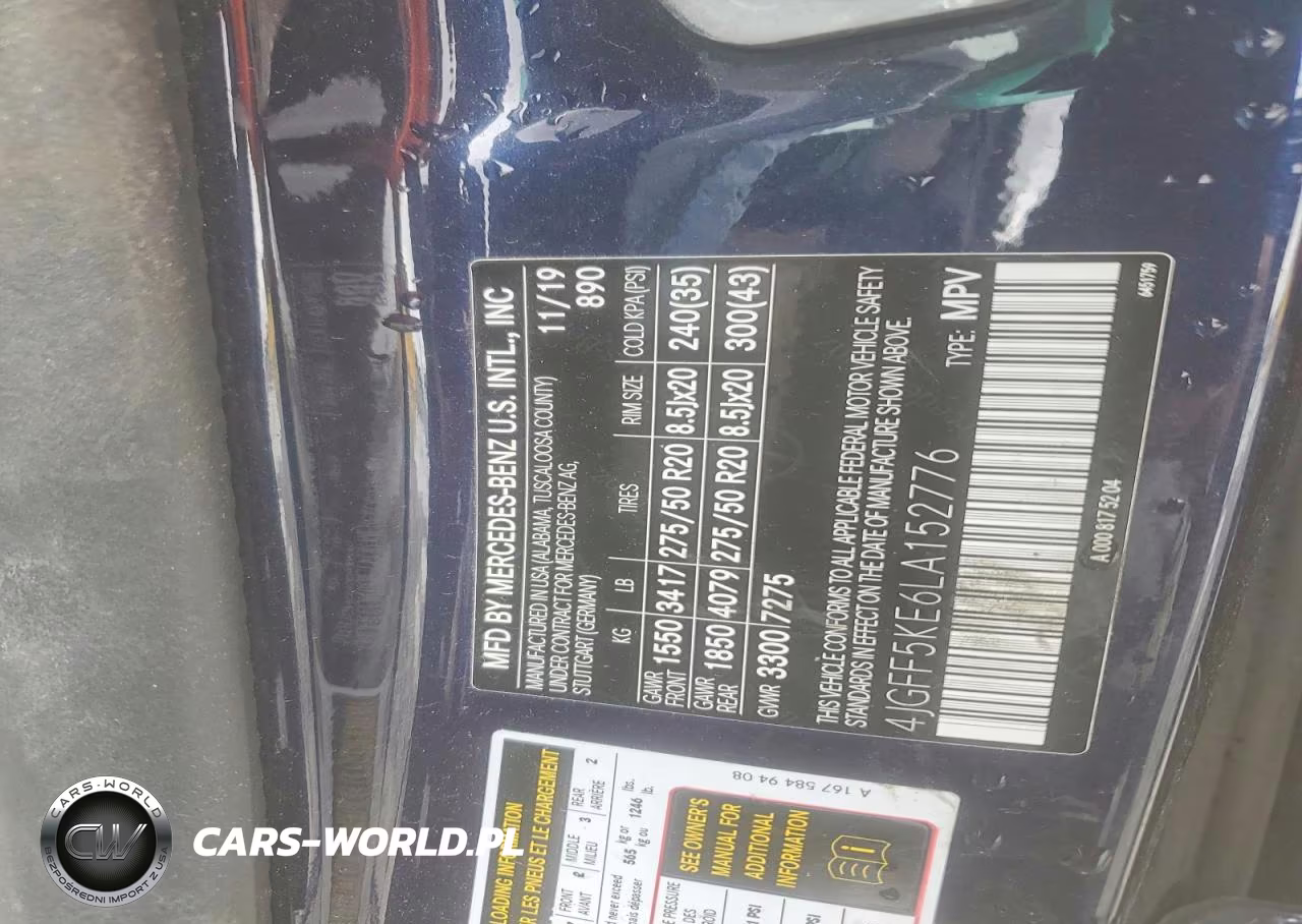 2020 Mercedes-Benz Gls 450 4Matic VIN:4JGFF5KE6LA152776 - 13