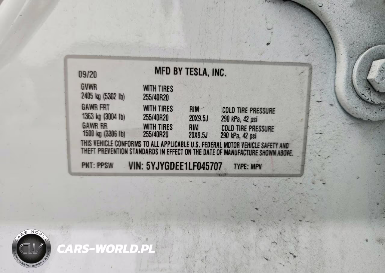 2020 Tesla Model Y VIN:5YJYGDEE1LF045707 - 13