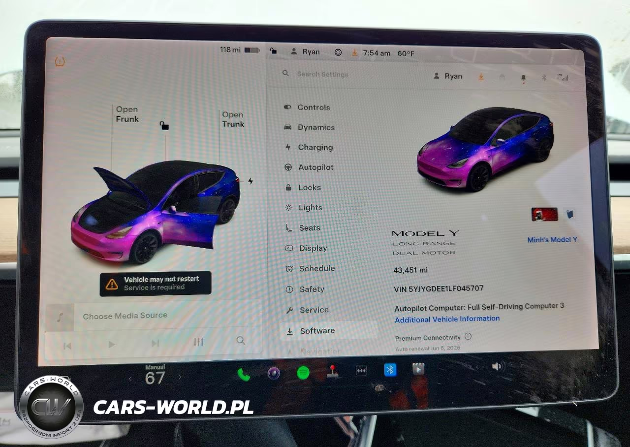 2020 Tesla Model Y VIN:5YJYGDEE1LF045707 - 9