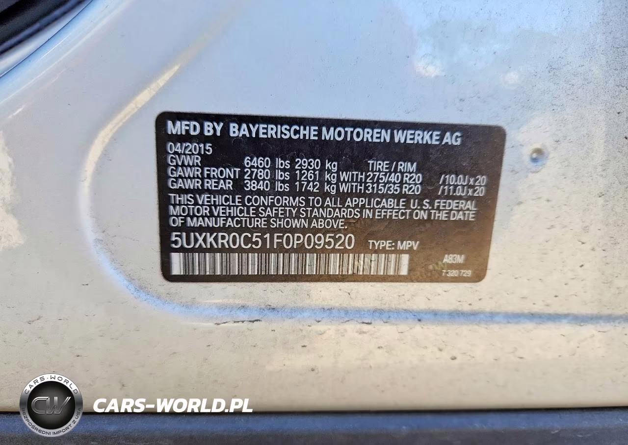 2015 BMW X5 xDrive35I VIN:5UXKR0C51F0P09520 - 12