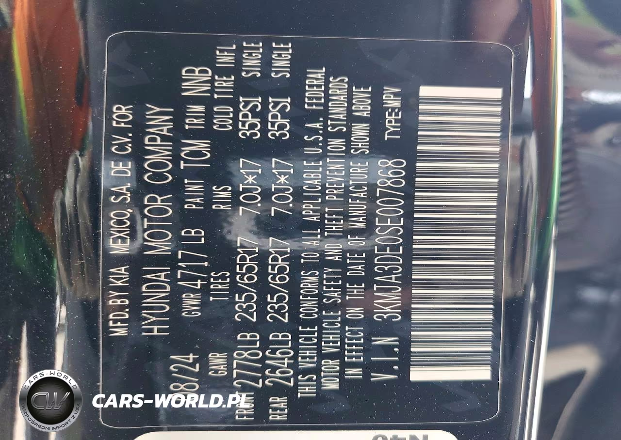 2025 Hyundai Tucson Se VIN:3KMJA3DE0SE007868 - 14