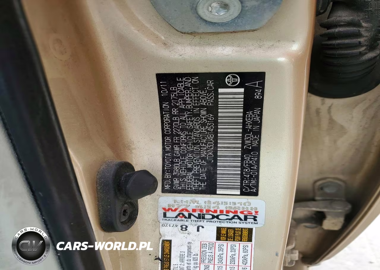 2011 Toyota Prius Two VIN:JTDKN3DU4B1453169 - 12