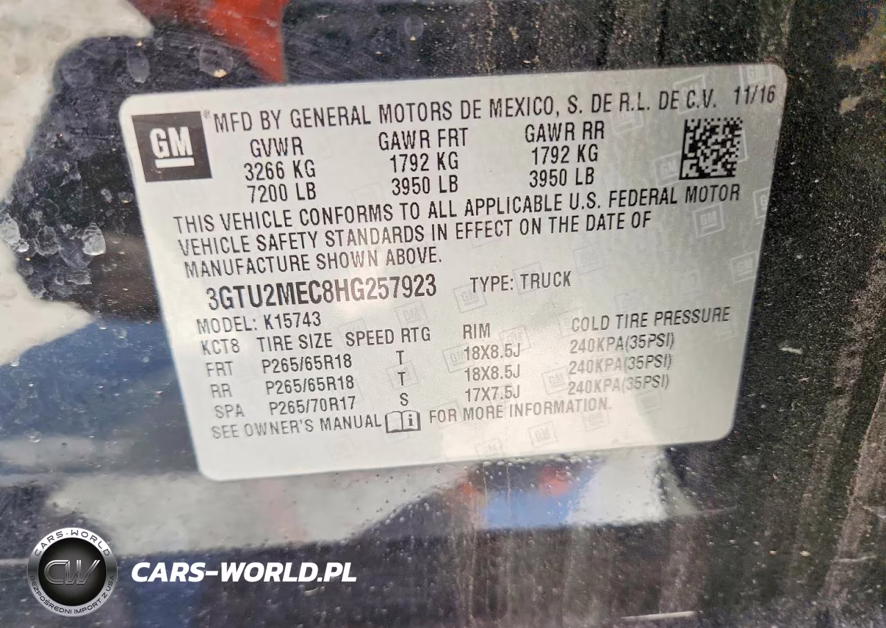 2017 GMC Sierra K1500 Sle VIN:3GTU2MEC8HG257923 - 12