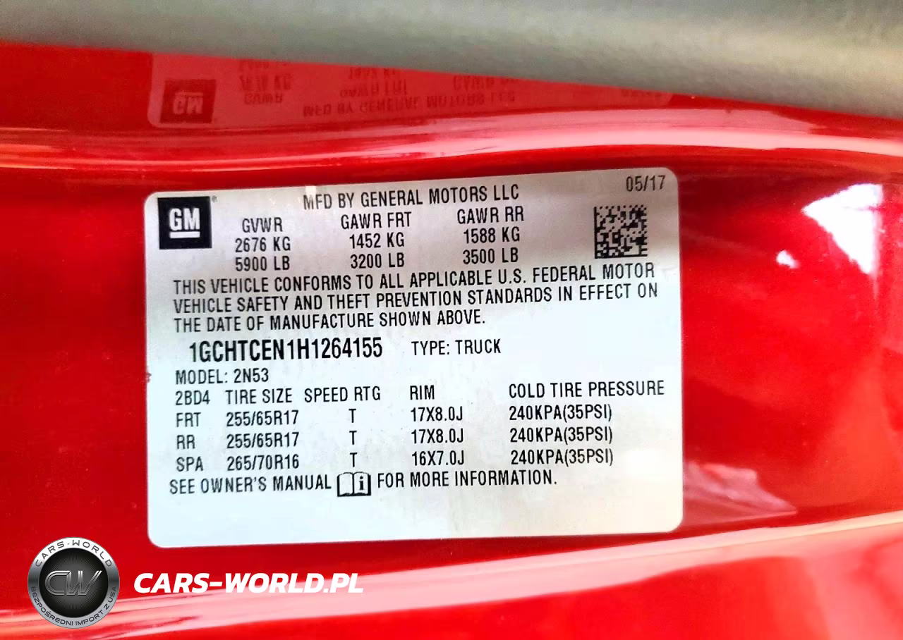2017 Chevrolet Colorado Lt VIN:1GCHTCEN1H1264155 - 12