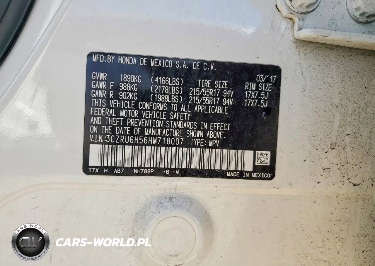 2017 Honda Hr-V Ex VIN:3CZRU6H56HM718007 - 13