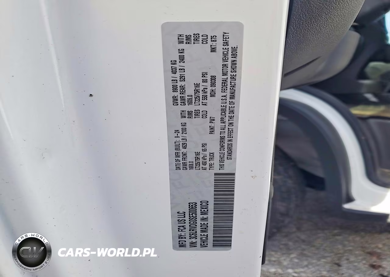 2025 Ram Promaster 2500 2500 High VIN:3C6LRVDG0SE500653 - 13