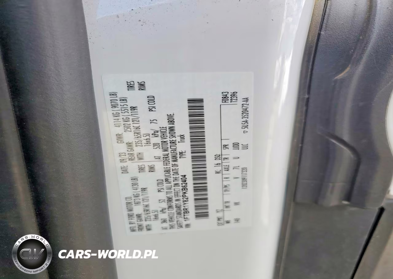 2023 Ford Transit T-250 VIN:1FTBR1Y82PKB62404 - 13