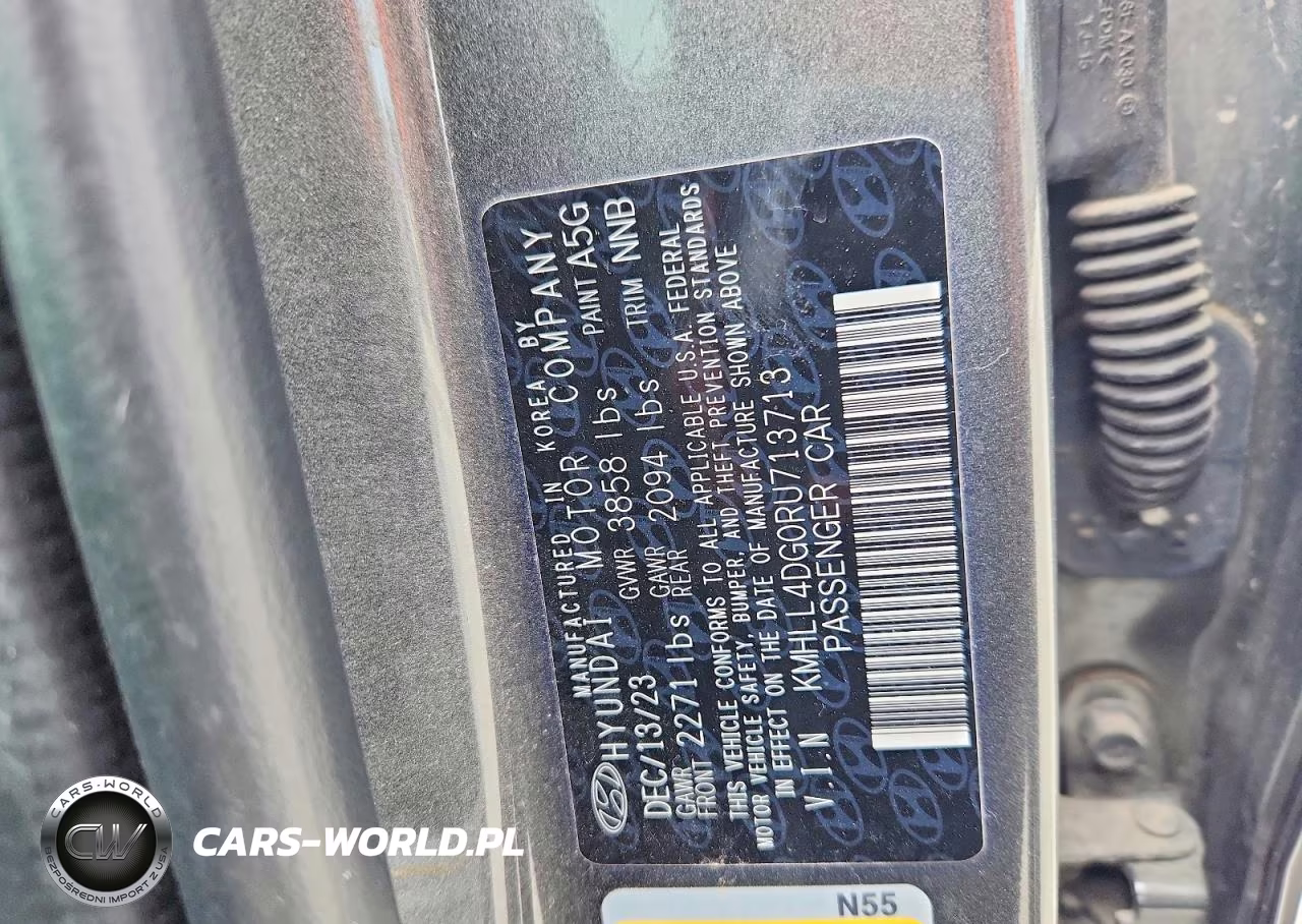 2024 Hyundai Elantra Se VIN:KMHLL4DG0RU713713 - 12