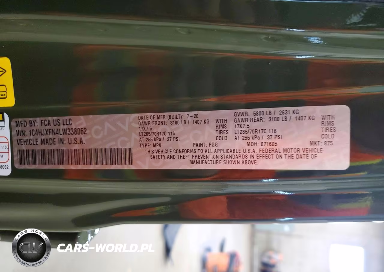 2020 Jeep Wrangler Unlimited Rubicon VIN:1C4HJXFN4LW338062 - 14