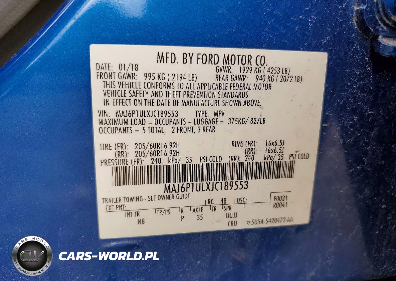2018 Ford Ecosport Se VIN:MAJ6P1ULXJC189553 - 13