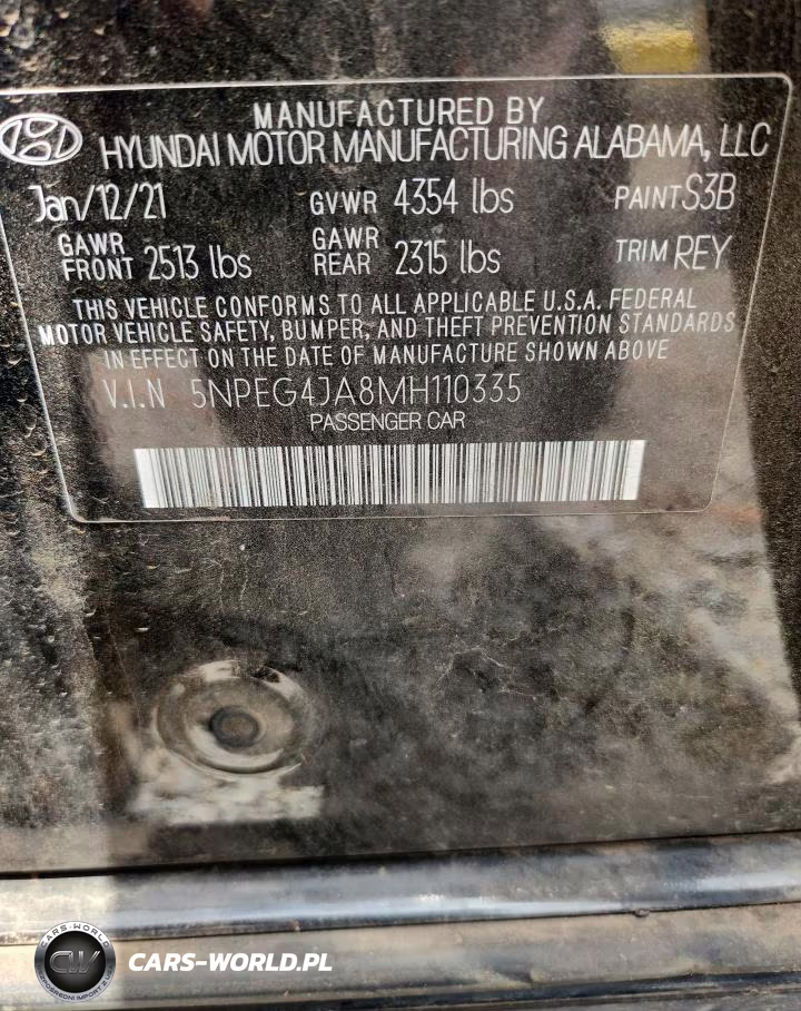 2021 Hyundai Sonata Se VIN:5NPEG4JA8MH110335 - 12