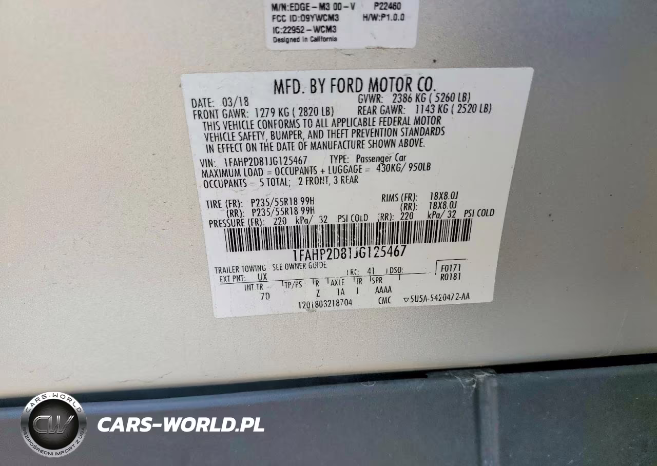 2018 Ford Taurus Se VIN:1FAHP2D81JG125467 - 12