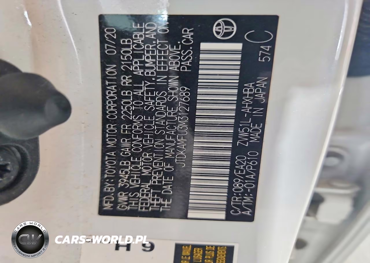 2021 Toyota Prius 2020 Edition VIN:JTDKAMFU3M3127689 - 13
