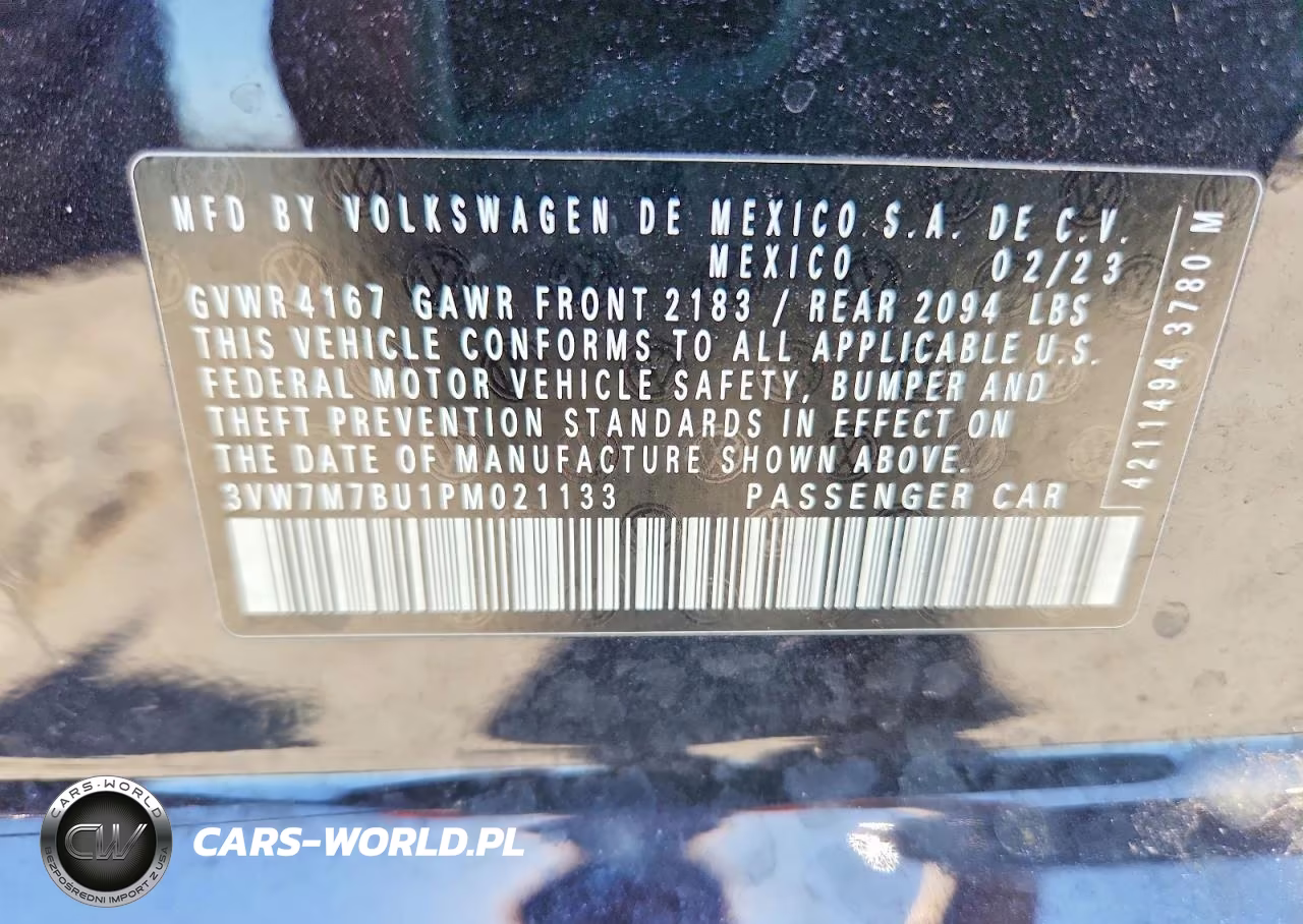 2023 Volkswagen Jetta Se VIN:3VW7M7BU1PM021133 - 13