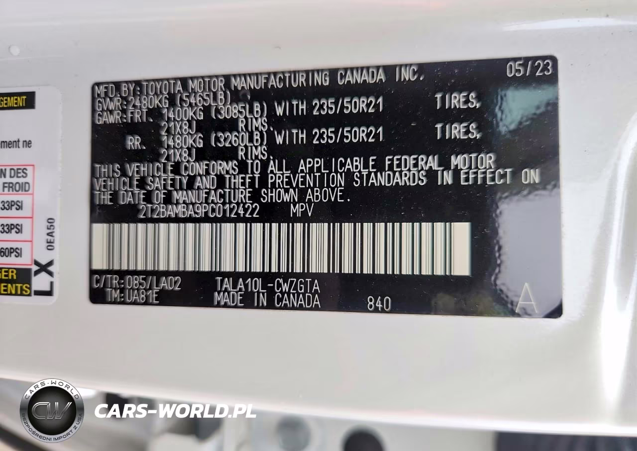 2023 Lexus Rx 350 Luxury VIN:2T2BAMBA9PC012422 - 13