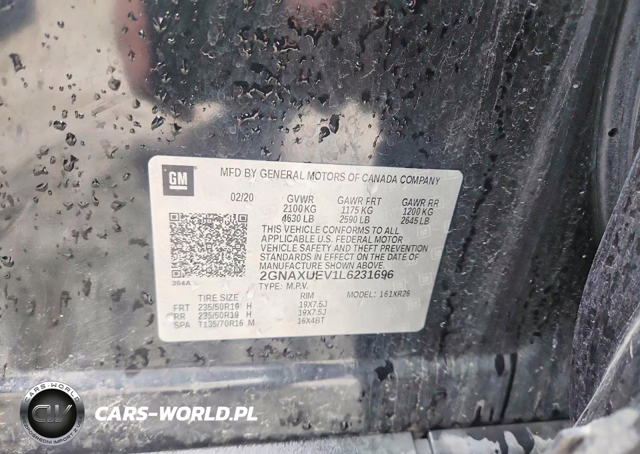 2020 Chevrolet Equinox Lt VIN:2GNAXUEV1L6231696 - 13