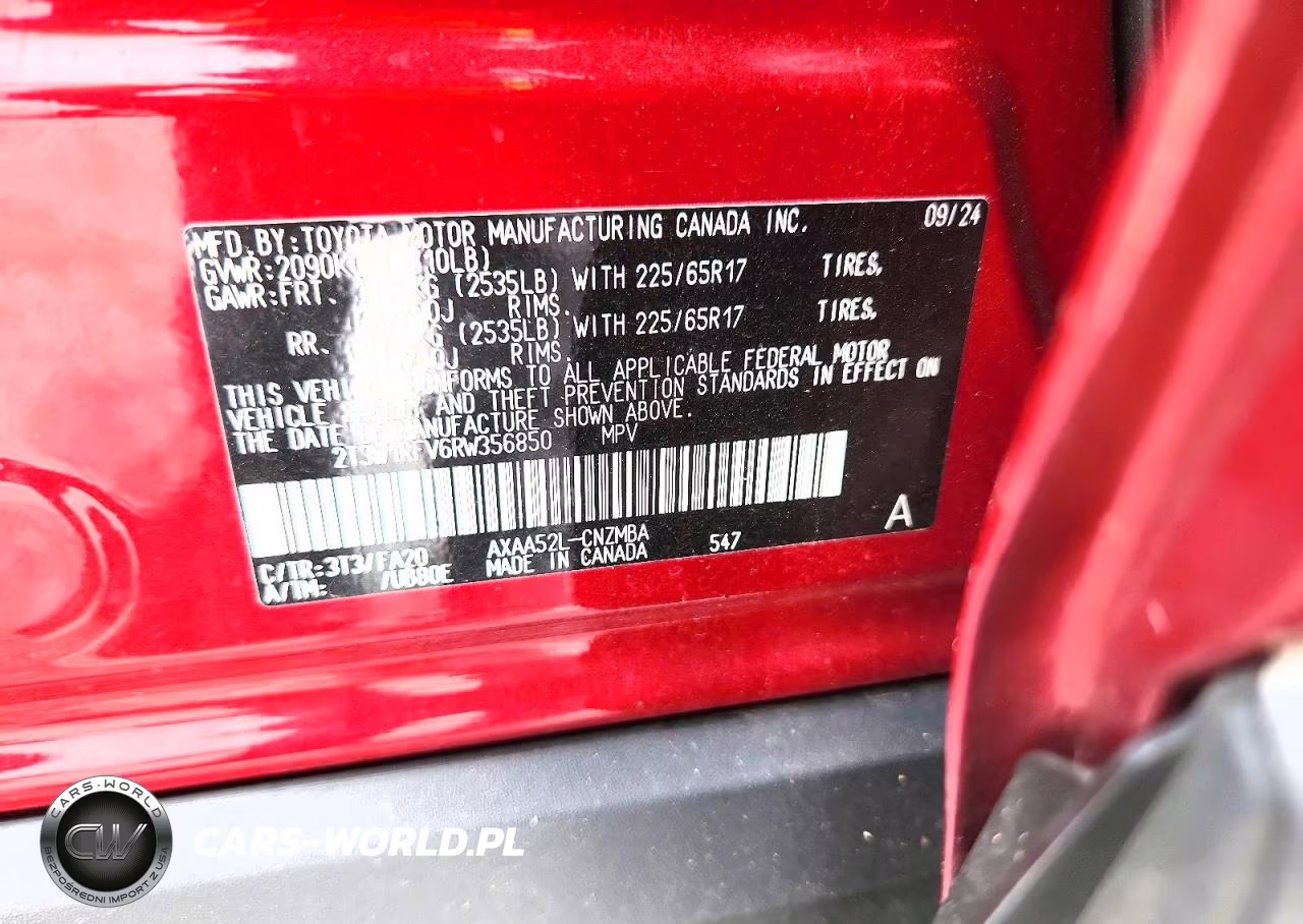 2024 Toyota Rav4 Xle VIN:2T3W1RFV6RW356850 - 13