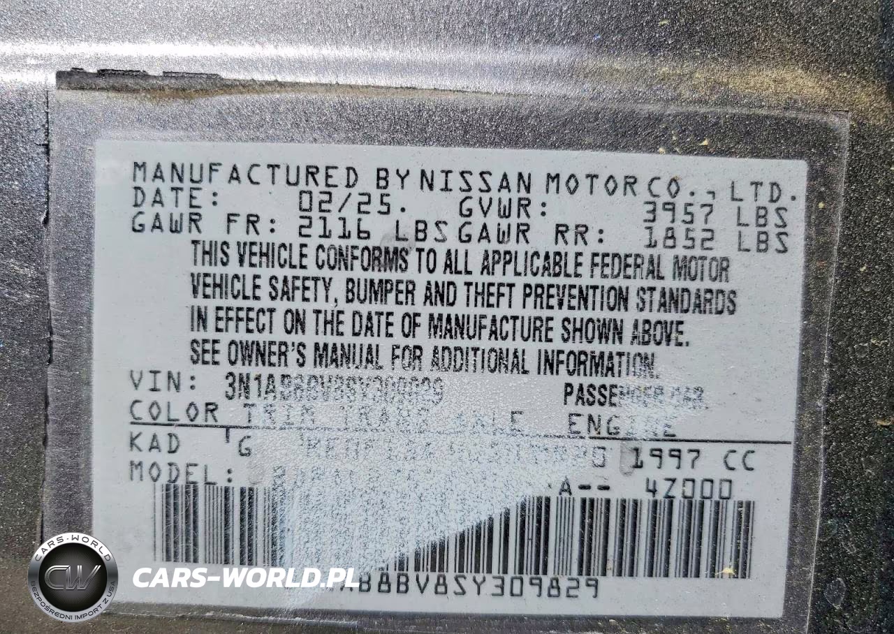 2025 Nissan Sentra S VIN:3N1AB8BV8SY309829 - 12