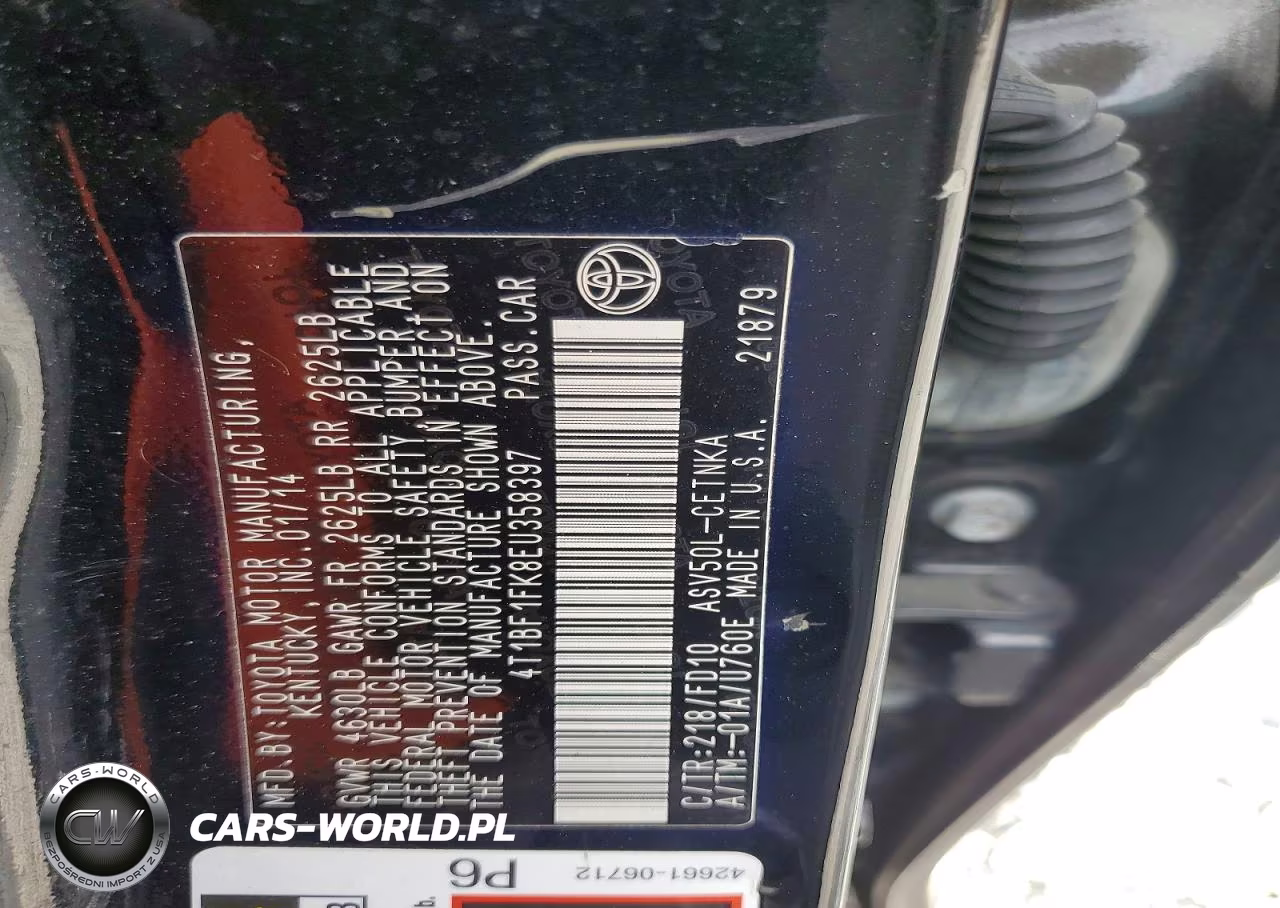 2014 Toyota Camry Le VIN:4T1BF1FK8EU358397 - 12