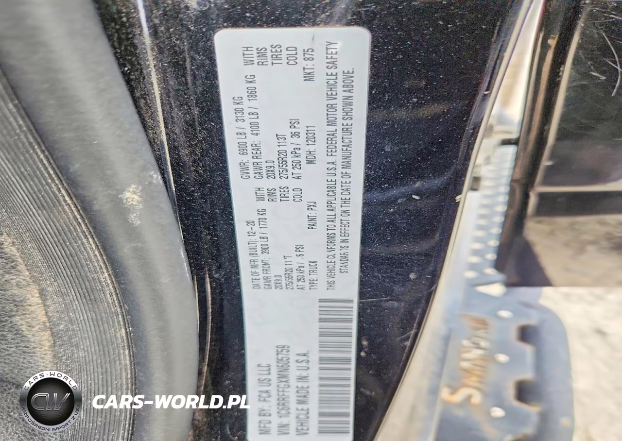 2021 Ram 1500 Big Horn VIN:1C6RRFFGXMN605759 - 12