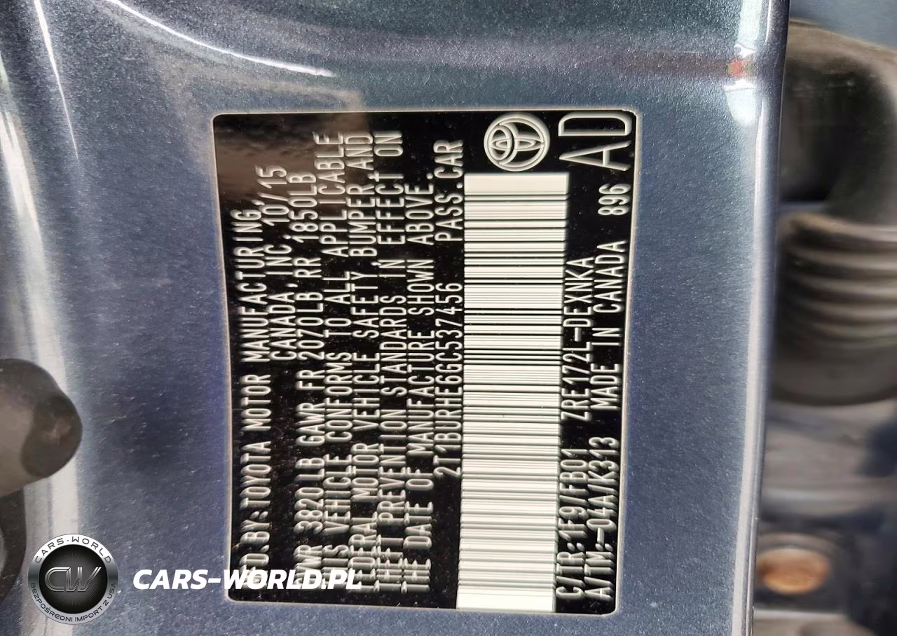 2016 Toyota Corolla Le VIN:2T1BURHE6GC537456 - 12
