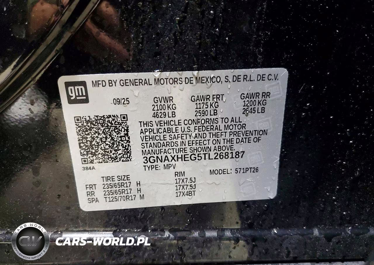 2026 Chevrolet Equinox Lt VIN:3GNAXHEG5TL268187 - 13